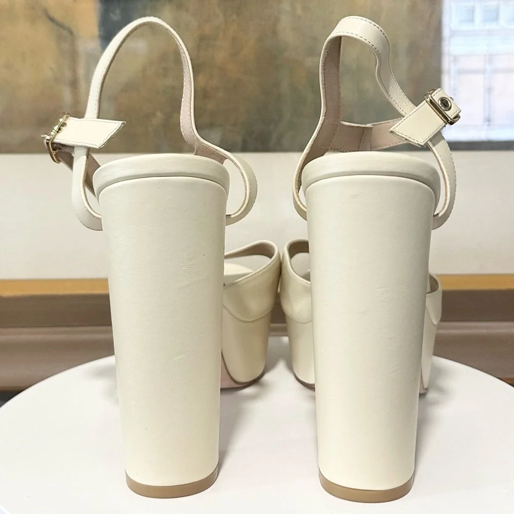 🌹STUART WEITZMAN🌹 Ryder Ankle-Buckle Platform Sandals Size: 11.5 - Picture 6 of 16